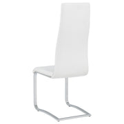 Montclair Upholstered Dining Side Chair White (Set of 4) - 100515WHT