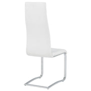 Montclair Upholstered Dining Side Chair White (Set of 4) - 100515WHT