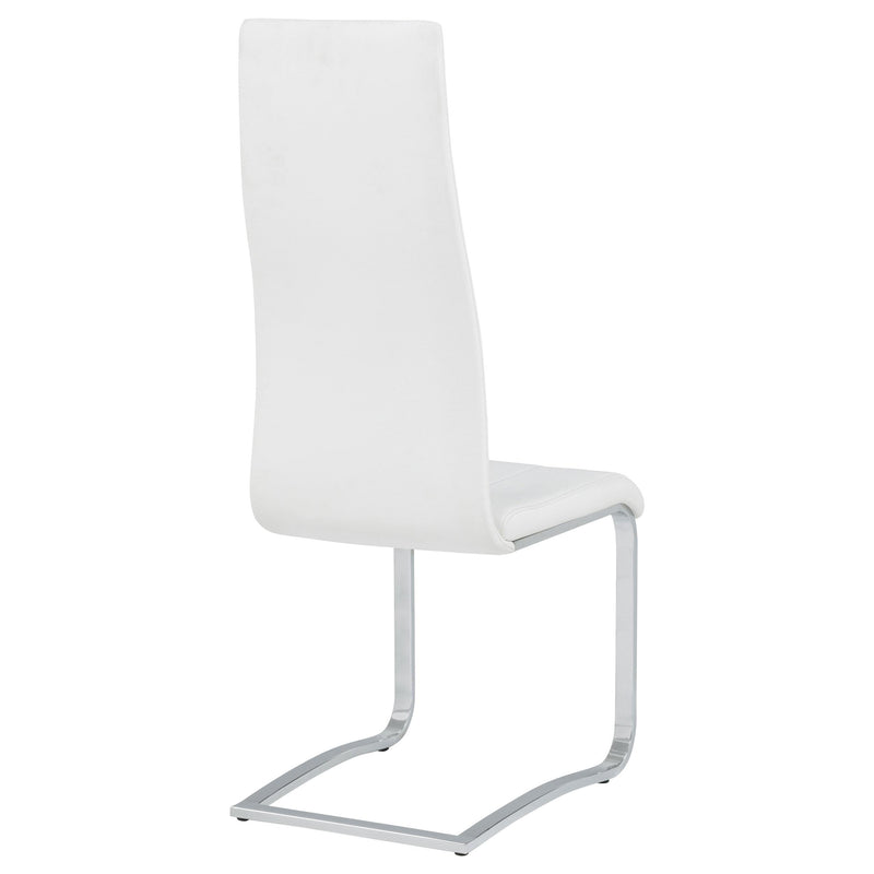 Montclair Upholstered Dining Side Chair White (Set of 4) - 100515WHT