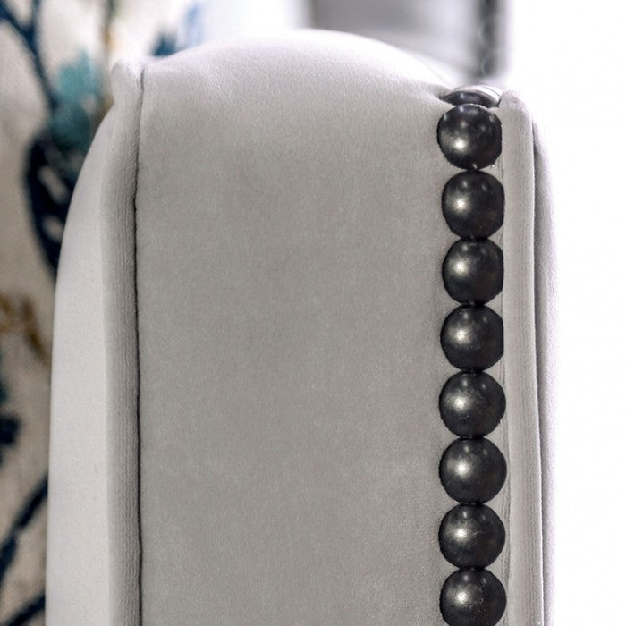 Montecelio Light Gray/Navy Loveseat - SM2270-LV