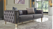 Montego 3 Seat Sleeper (Dark Anthrachite)..2 Pieces - Gate FurnitureSleeper Sofa