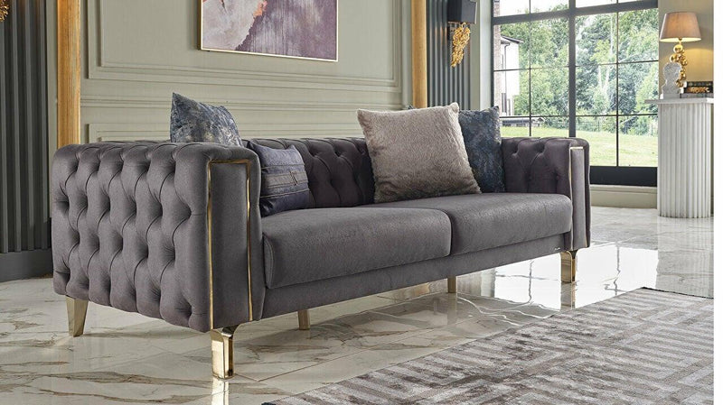 Montego 3 Seat Sleeper (Dark Anthrachite)..2 Pieces - Gate FurnitureSleeper Sofa