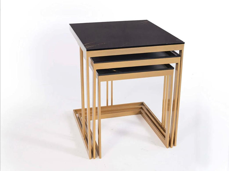 Montego Nesting Table (Crl Mrb /Gold)..1 Piece - 22MTG3304FW1P