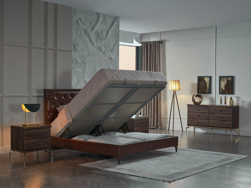 Montego Nightstand (Montego Walnut)..2 Pieces - Gate FurnitureLoveseat