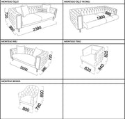 Montego Sleeper (Dark Brick & Vizon) Living Room Set - Gate FurnitureLiving Room Set