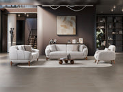 Montel 3-pieces (Sofa & Loveseat & Chair) Livingroom Set in Cream - 200-ST-MONT-SOFT03-321