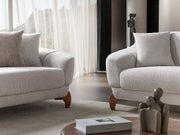 Montel 3-pieces (Sofa & Loveseat & Chair) Livingroom Set in Cream - 200-ST-MONT-SOFT03-321