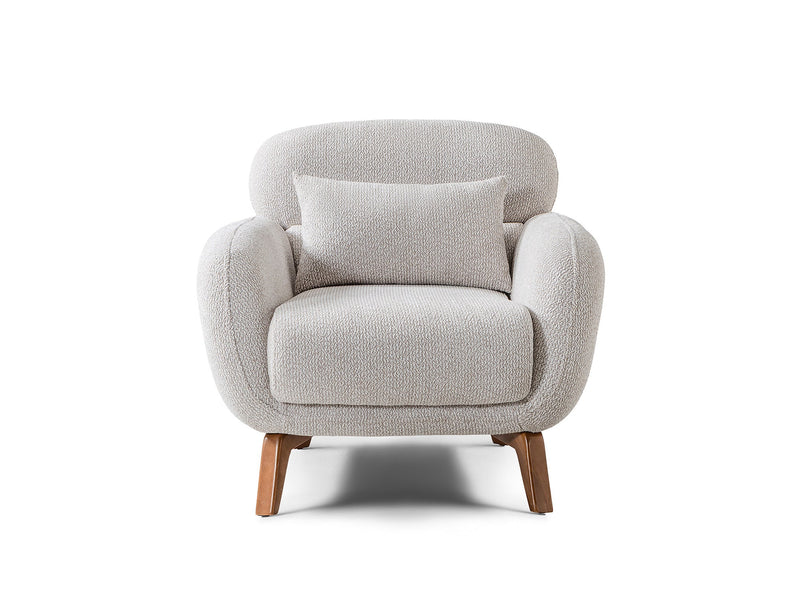 Montel 3-pieces (Sofa & Loveseat & Chair) Livingroom Set in Cream - 200-ST-MONT-SOFT03-321