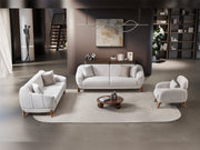 Montel 3-pieces (Sofa & Loveseat & Chair) Livingroom Set in Cream - 200-ST-MONT-SOFT03-321