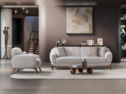 Montel 3-pieces (Sofa & Loveseat & Chair) Livingroom Set in Cream - 200-ST-MONT-SOFT03-321