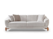 Montel 3-pieces (Sofa & Loveseat & Chair) Livingroom Set in Cream - 200-ST-MONT-SOFT03-321