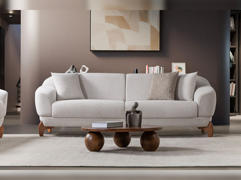Montel 3-pieces (Sofa & Loveseat & Chair) Livingroom Set in Cream - 200-ST-MONT-SOFT03-321