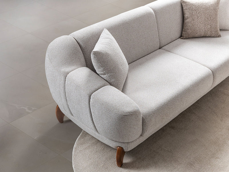 Montel Convertible Loveseat in Cream - 200-ST-MONT-SOFT03-2