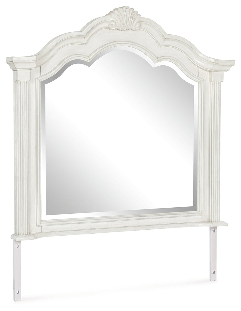 Montelaine Antique White Bedroom Mirror from Ashley - Luna Furniture