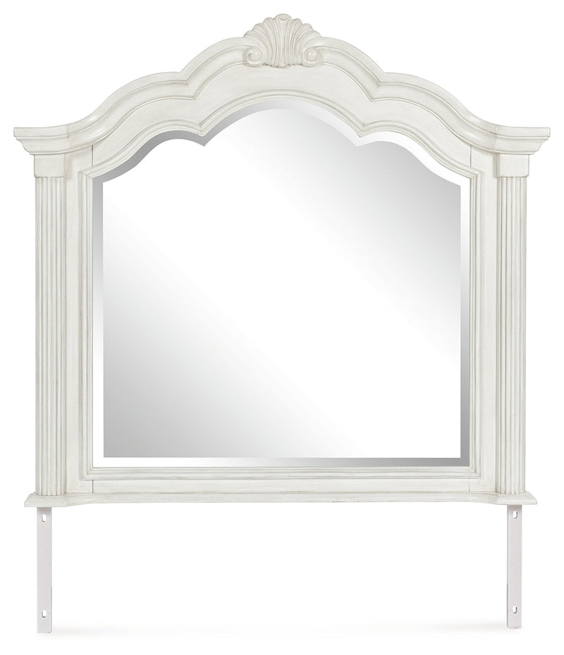 Montelaine Antique White Bedroom Mirror from Ashley - Luna Furniture