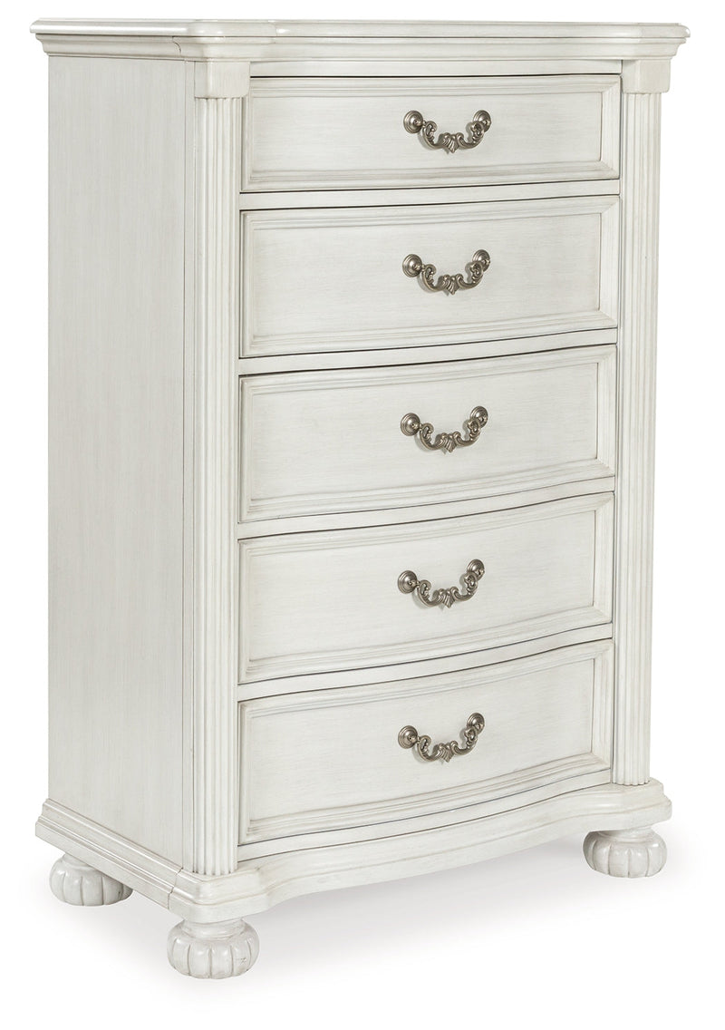 Montelaine Antique White Chest of Drawers from Ashley - Luna Furniture