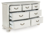 Montelaine Antique White Dresser from Ashley - Luna Furniture
