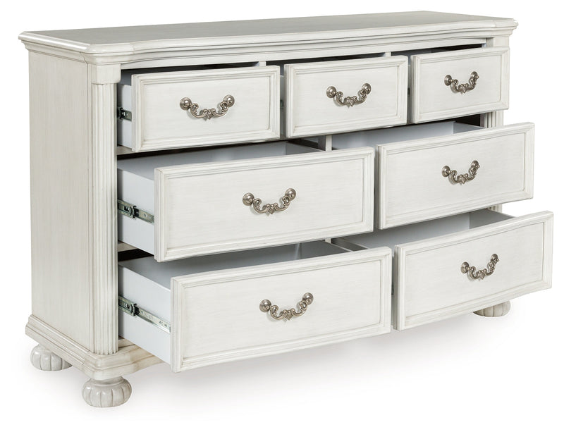 Montelaine Antique White Dresser from Ashley - Luna Furniture