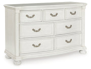 Montelaine Antique White Dresser from Ashley - Luna Furniture
