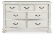 Montelaine Antique White Dresser from Ashley - Luna Furniture