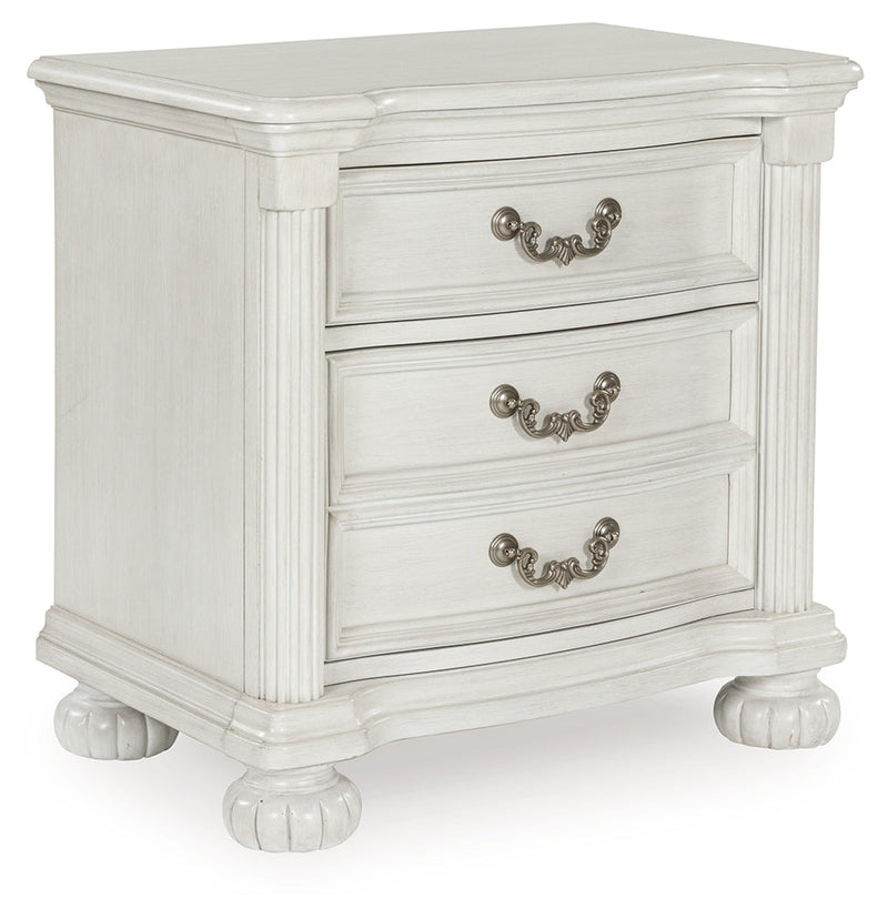 Montelaine Antique White Nightstand from Ashley - Luna Furniture