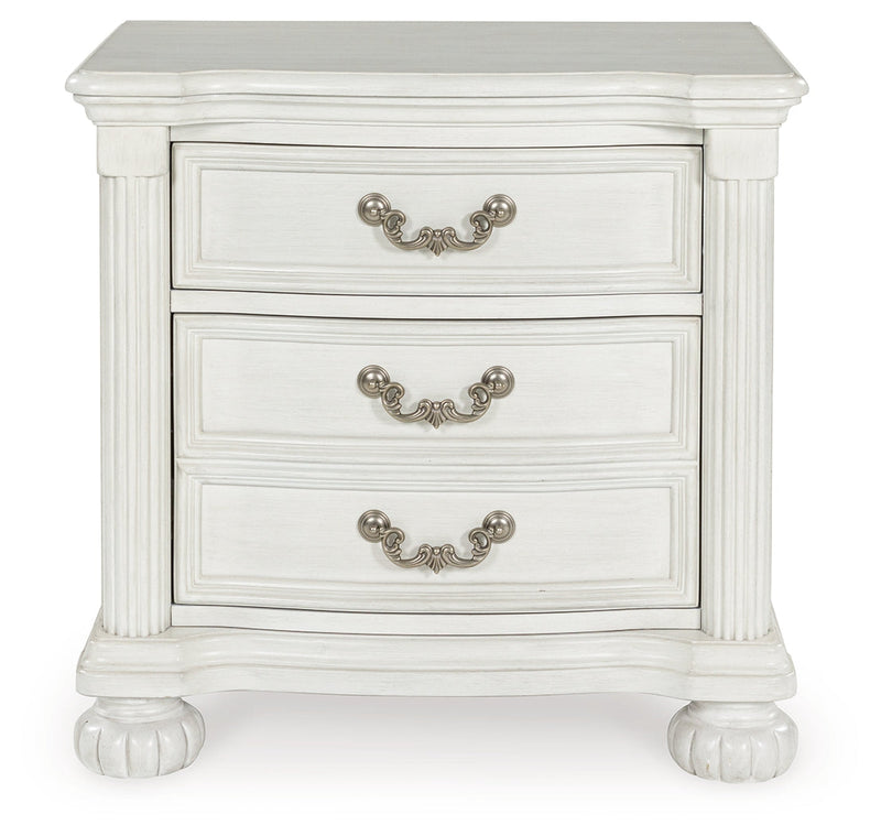Montelaine Antique White Nightstand from Ashley - Luna Furniture