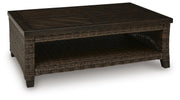 Monterey Point Dark Brown Outdoor Coffee Table - PCP760-701