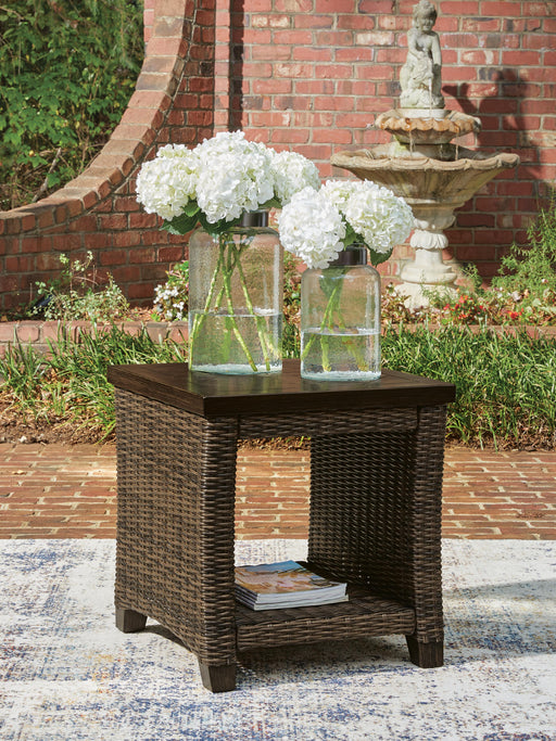Monterey Point Dark Brown Outdoor End Table - PCP760-702