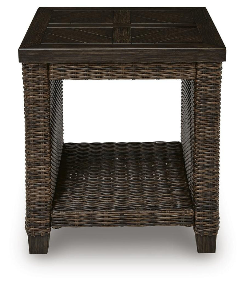 Monterey Point Dark Brown Outdoor End Table - PCP760-702