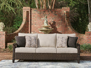 Monterey Point Dark Brown Outdoor Sofa with Cushion - PCP760-838