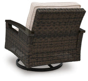 Monterey Point Dark Brown Outdoor Swivel Lounge Chair (Set of 2) - PCP760-821