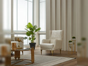 Montero 3-pieces (Sofa & Loveseat & Chair) Livingroom in Cream - 200-SIM-MON-VELVET938-321