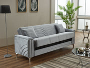 Montero Convertible Sofa in Cream - 200-SIM-MON-VELVET938-3