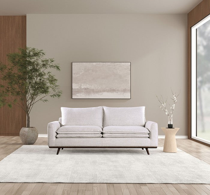Monthey Dark Brown/Light Gray Sofa - FM63008DB-LG-SF