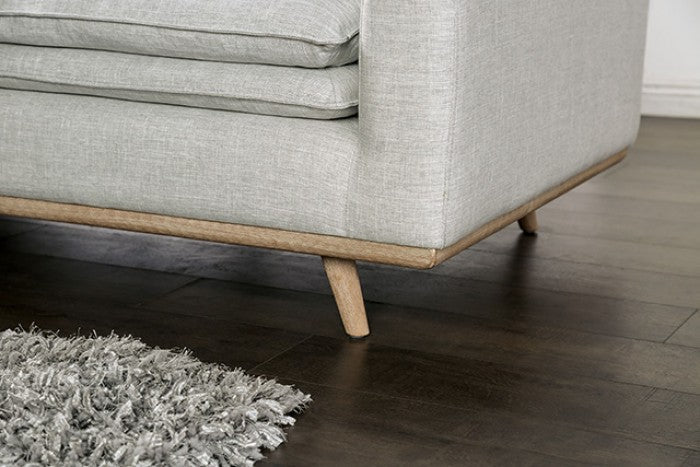 Monthey Oak/Light Gray Sofa - FM63008OA-LG-SF