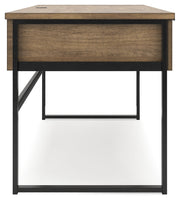 Montia Home Office Desk with Chair and Storage in Light Brown - PKG018523