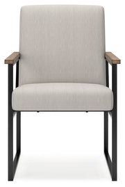 Montia Home Office Desk with Chair and Storage in Light Brown - PKG018523