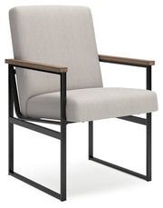 Montia Home Office Desk with Chair in Light Brown - PKG018522