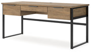 Montia Home Office Desk with Chair in Light Brown - PKG018522