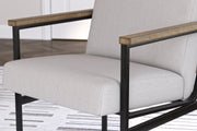 Montia Home Office Desk with Chair in Light Brown - PKG018522