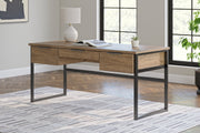 Montia Home Office Desk with Chair in Light Brown - PKG018522