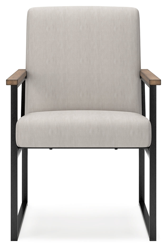 Montia Home Office Desk with Chair in Light Brown - PKG018522