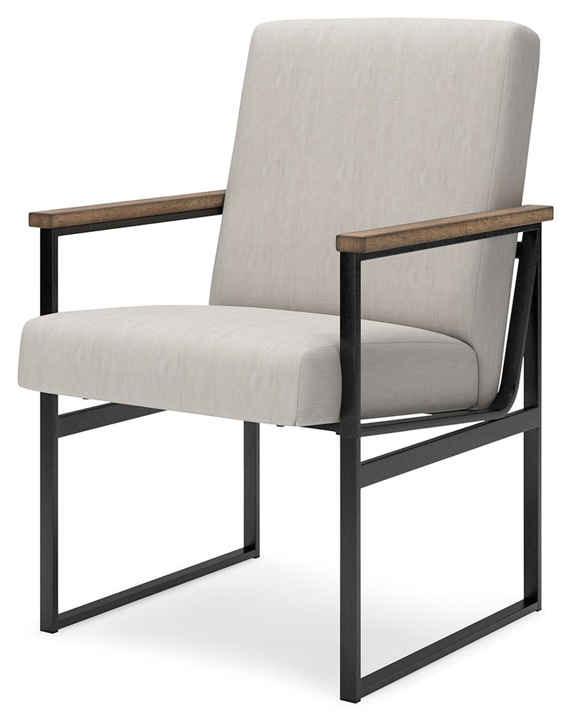 Montia Home Office Desk with Chair in Light Brown - PKG018522
