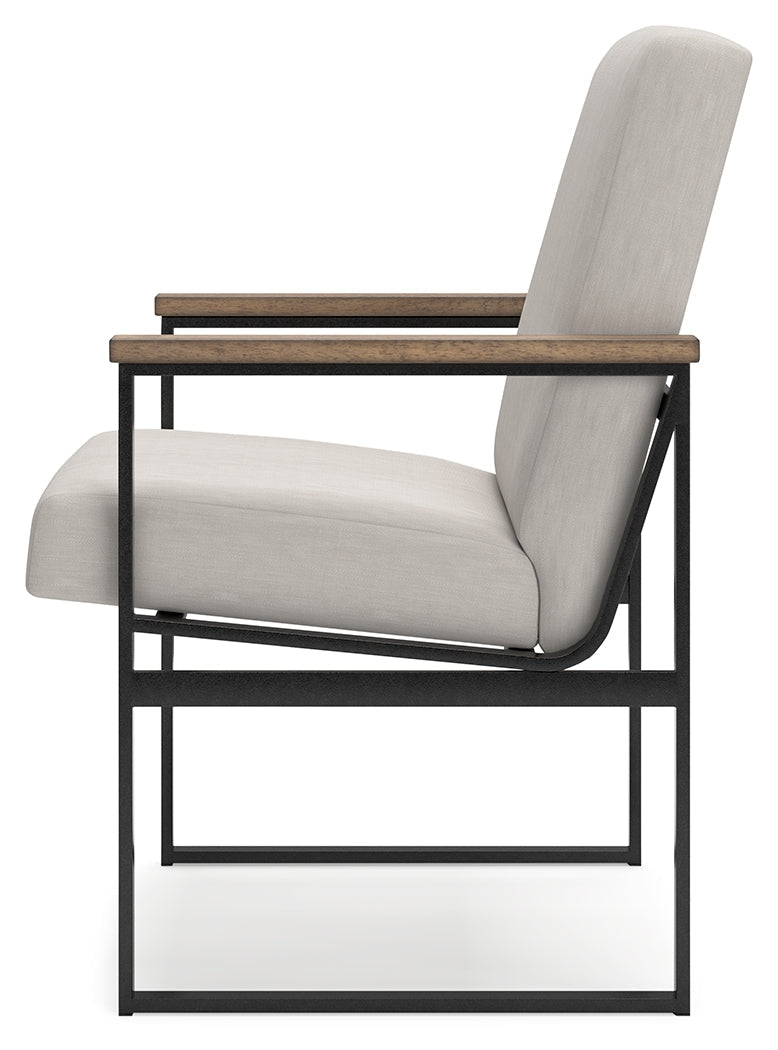 Montia Home Office Desk with Chair in Light Brown - PKG018522