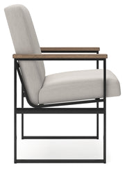 Montia Home Office Desk with Chair in Light Brown - PKG018522