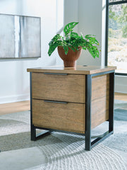 Montia Light Brown End Table - T602-3