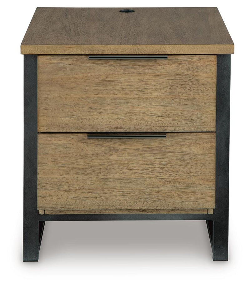 Montia Light Brown End Table - T602-3