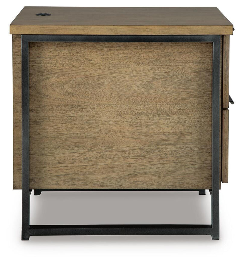 Montia Light Brown End Table - T602-3
