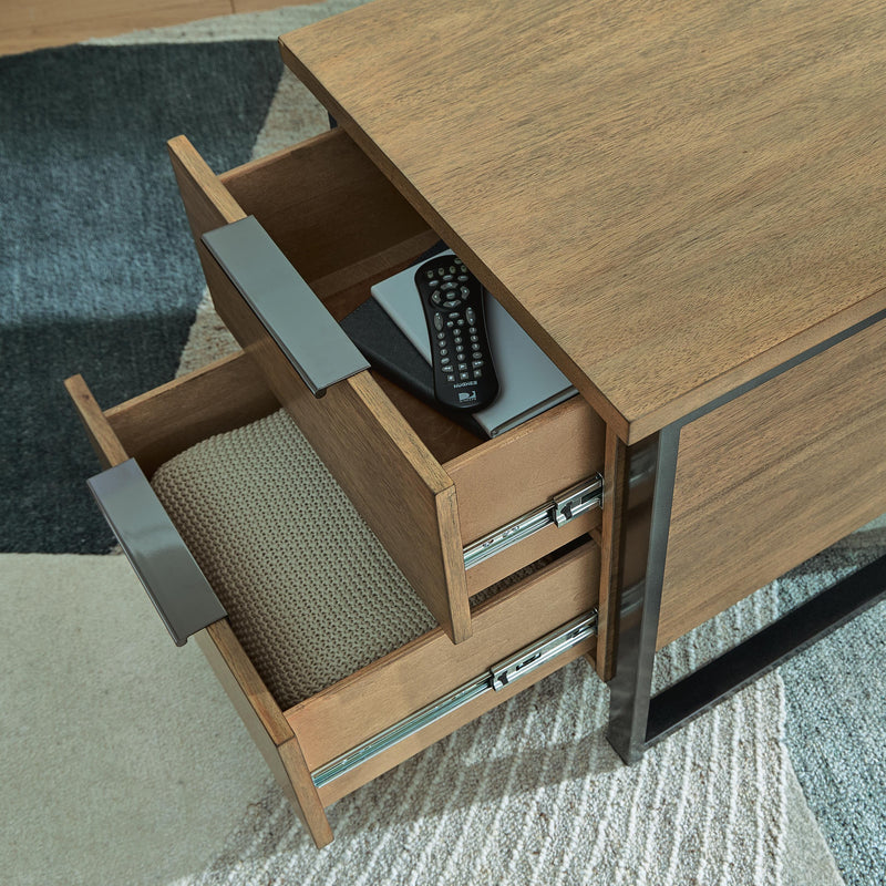 Montia Light Brown End Table - T602-3