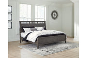 Montillan Grayish Brown Queen Panel Bed - Gate FurnitureQueen Bed